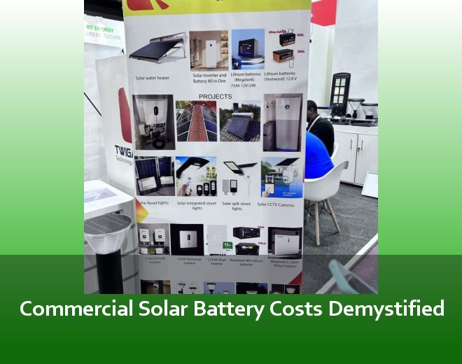 Commercial Solar Battery Costs Demystified